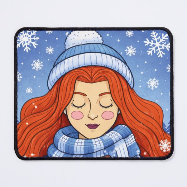 Item preview, Winter is for reading cozy girl designed and sold by Yhanartstudio.
