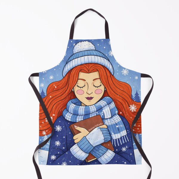 Item preview, Winter is for reading cozy girl designed and sold by Yhanartstudio.