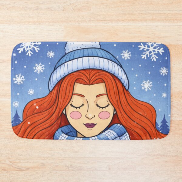 Item preview, Winter is for reading cozy girl designed and sold by Yhanartstudio.