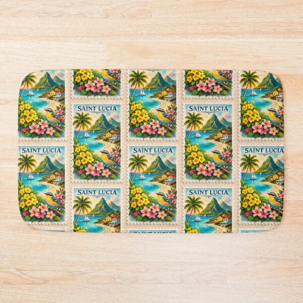 Item preview, St Lucia Travel Stamp  designed and sold by scicilysimonee.