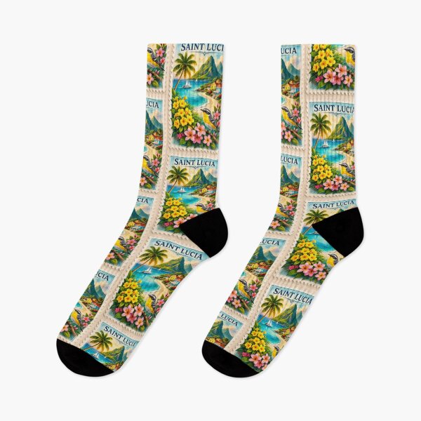 Item preview, St Lucia Travel Stamp  designed and sold by scicilysimonee.