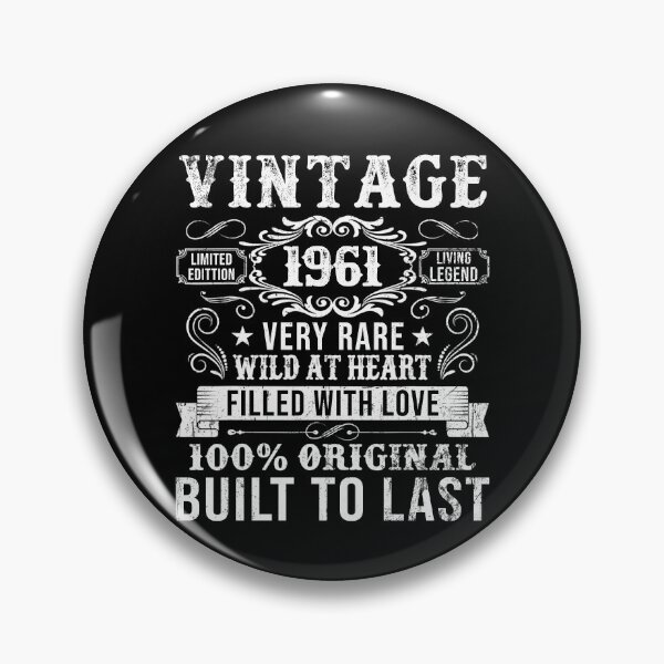 Item preview, Vintage 1961 65th Birthday Gift Born In 1961 65 Years Old designed and sold by RoyesButler.
