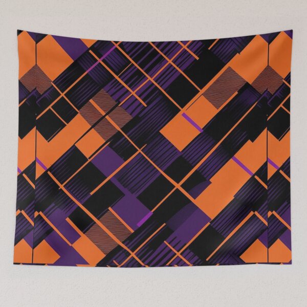 Item preview, Over It Plaid  (HALLOWEEN Print)  designed and sold by CleverCulture.