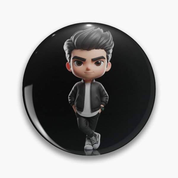 Item preview, Cool Street Style 3D Boy – Dark Aesthetic Cartoon designed and sold by TrendTonic1.