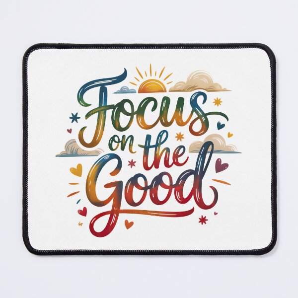 Item preview, Focus On The Good, Focus On The Positive Quote designed and sold by graphic-genie.