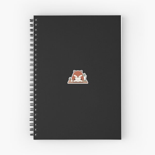 Item preview, Cozy Study Fox Reading Desk Sticker designed and sold by Tyzuu.