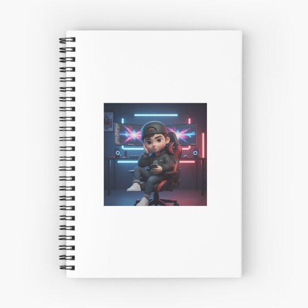 Item preview, Pro Gamer Boy – Neon Gaming Setup 3D Cartoon designed and sold by TrendTonic1.