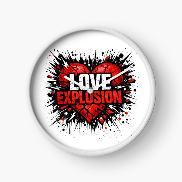 Item preview, Love Explosion Grunge Heart Design designed and sold by ONEZEROART.