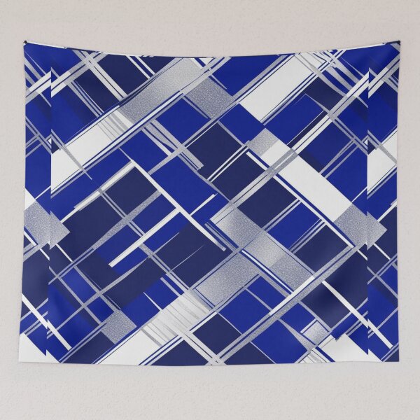 Item preview, Over It Plaid (HANUKKAH Print)  designed and sold by CleverCulture.
