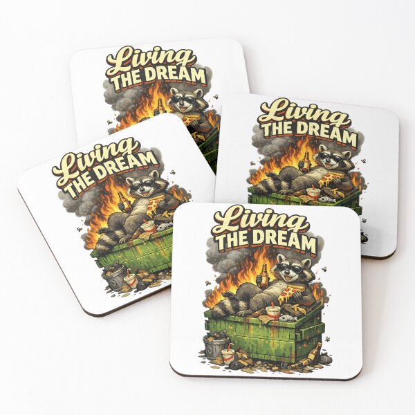 Item preview, Funny Dumpster Fire Living the Dream  designed and sold by ttuniques.