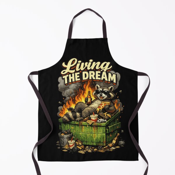 Item preview, Funny Dumpster Fire Living the Dream designed and sold by ttuniques.
