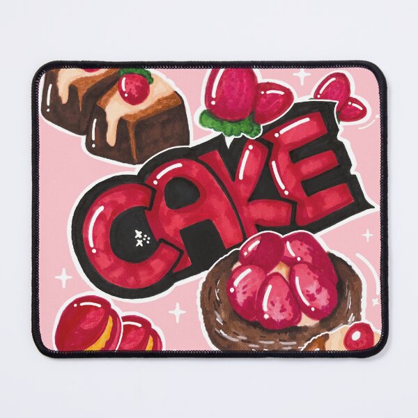 Item preview, Doodle kawaii strawberry cake sweetcore journal decoration graphics designed and sold by lazypencil.art.