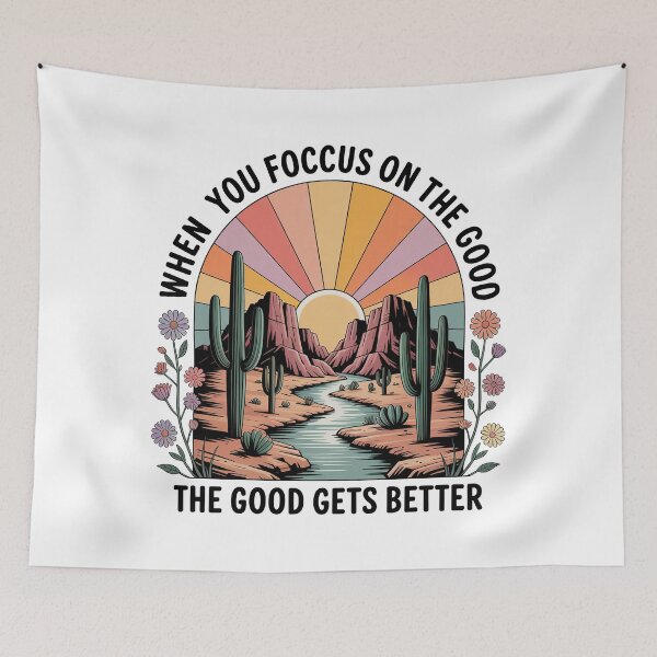 Item preview, Focus On The Good, Focus On The Positive Quote designed and sold by graphic-genie.