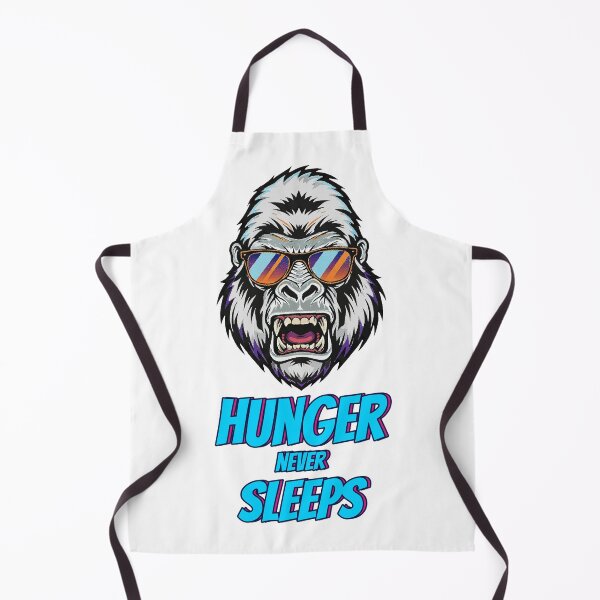 Item preview, Hunger Never Sleeps Gorilla Motivation designed and sold by Akio Saiko.