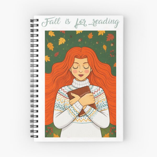 Item preview, Fall is for reading, cozy girl designed and sold by Yhanartstudio.