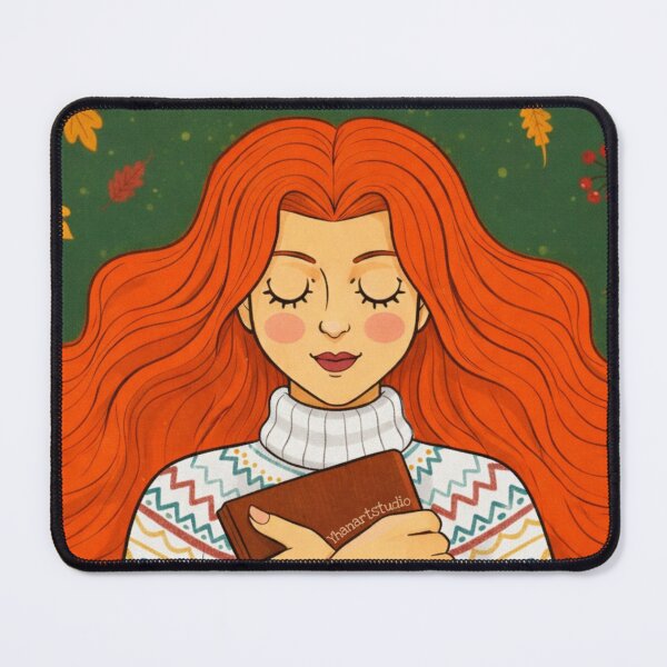 Item preview, Fall is for reading, cozy girl designed and sold by Yhanartstudio.