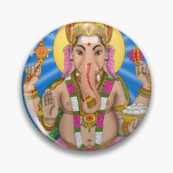 Item preview, Ganpati Bappa Art Design – Hindu Spiritual God Illustration designed and sold by Harshit_Digital_Arts.
