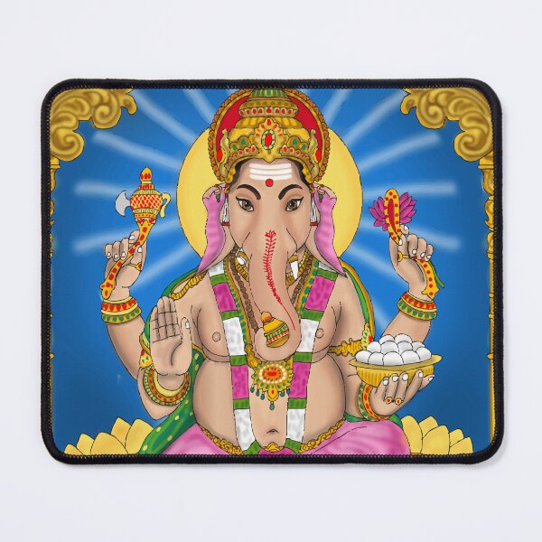 Item preview, Ganpati Bappa Art Design – Hindu Spiritual God Illustration designed and sold by Harshit_Digital_Arts.