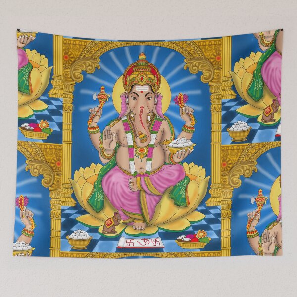 Item preview, Ganpati Bappa Art Design – Hindu Spiritual God Illustration designed and sold by Harshit_Digital_Arts.