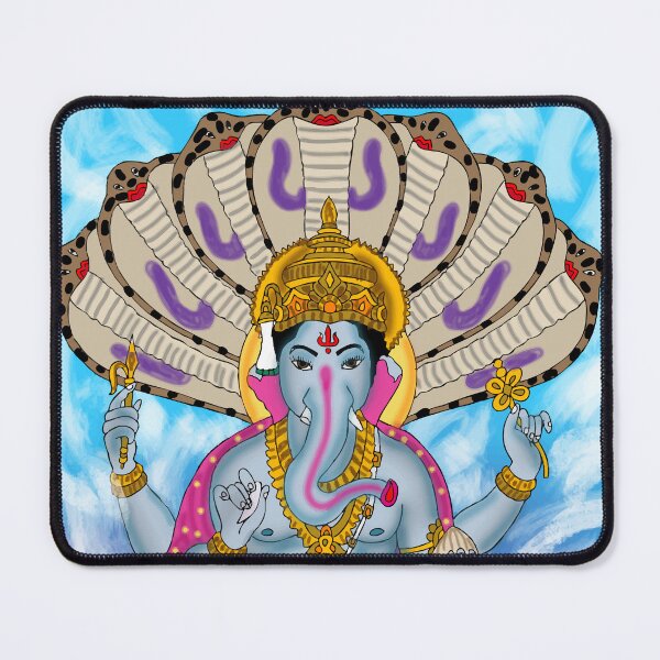 Item preview, Divine Lord Ganesha Drawing – Symbol of Wisdom and Fortune designed and sold by Harshit_Digital_Arts.