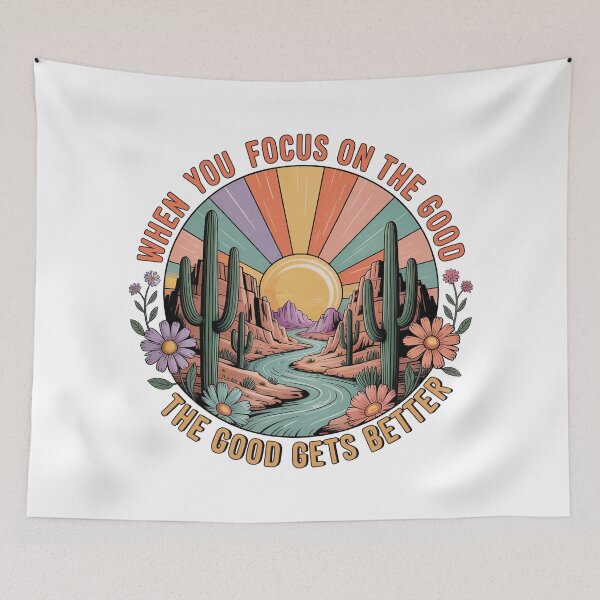 Item preview, Focus On The Good, Focus On The Positive Quote designed and sold by graphic-genie.