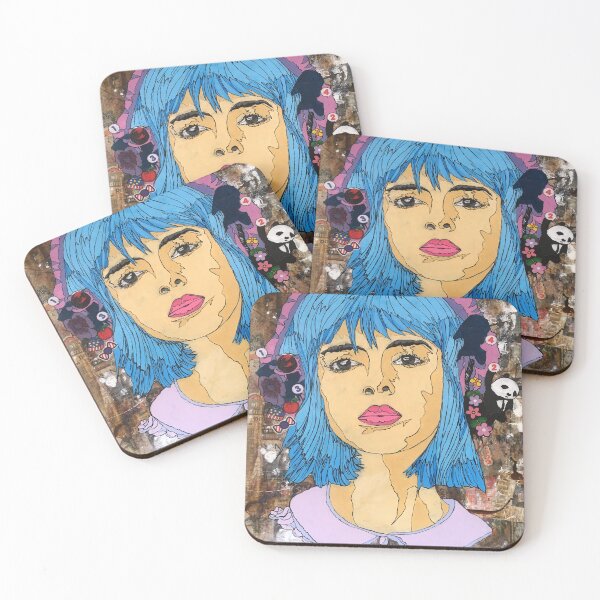 Item preview, Girl with blue hair abstract Painting  designed and sold by Berlin-D-Prs.