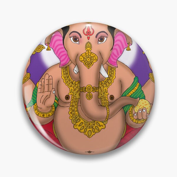 Item preview, Ganesha Spiritual Artwork – Hindu Elephant God Cultural Design designed and sold by Harshit_Digital_Arts.