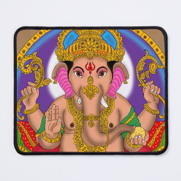 Item preview, Ganesha Spiritual Artwork – Hindu Elephant God Cultural Design designed and sold by Harshit_Digital_Arts.