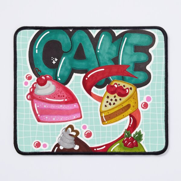 Item preview, Doodle kawaii cake slices cute journal decoration graphics designed and sold by lazypencil.art.