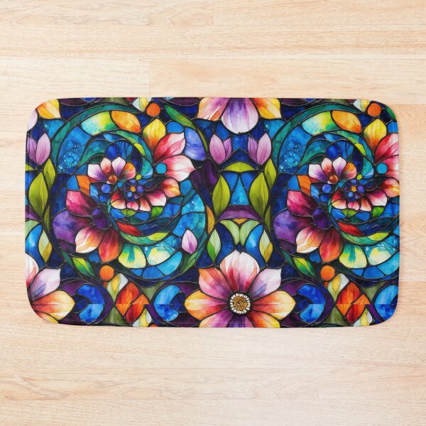 Item preview, Colorful Stained Glass Mosaic Garden Pattern designed and sold by ShopCWA.