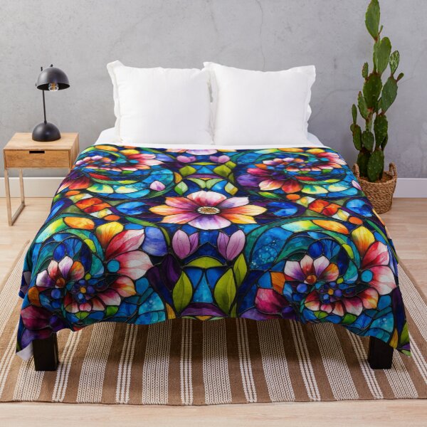 Item preview, Colorful Stained Glass Mosaic Garden Pattern designed and sold by ShopCWA.