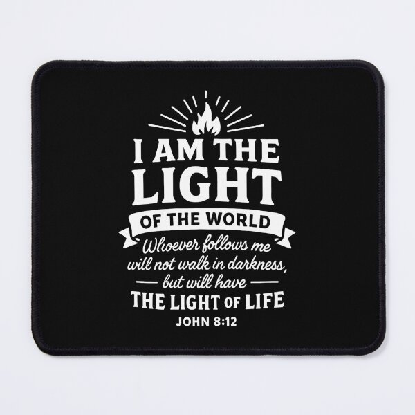 Item preview, John 8:12 I Am The Light Of The World designed and sold by plushism.