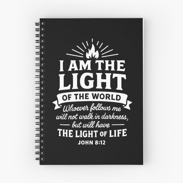 Item preview, John 8:12 I Am The Light Of The World  designed and sold by plushism.