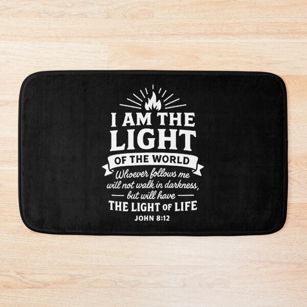 Item preview, John 8:12 I Am The Light Of The World  designed and sold by plushism.