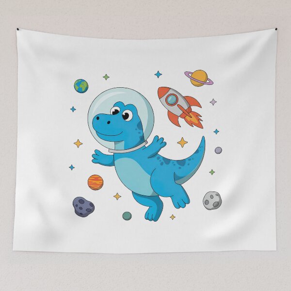 Item preview, Blue Cartoon Dinosaur, Cartoon Dinosaur designed and sold by graphic-genie.