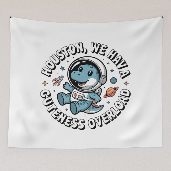 Item preview, Blue Cartoon Dinosaur, Cartoon Dinosaur designed and sold by graphic-genie.