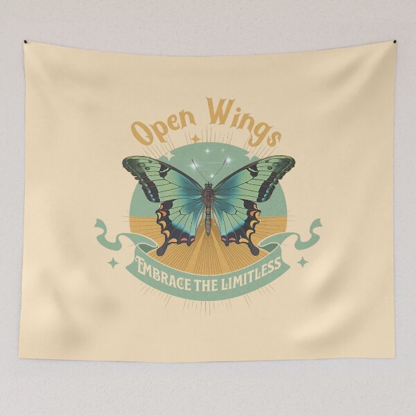 Item preview, Open Wings: Celestial Butterfly Illustration - Embrace the Limitless designed and sold by PriyaMagic.