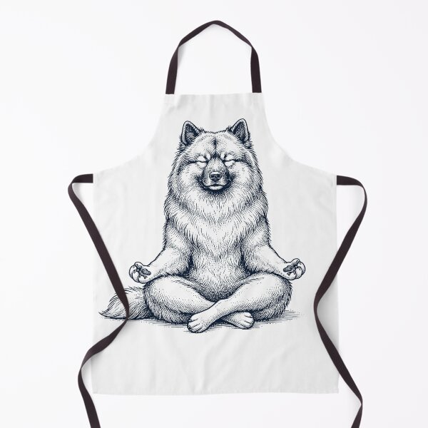 Item preview, Vintage Keeshond Yoga Lotus Meditation Dog Lover designed and sold by DoodleTortle.