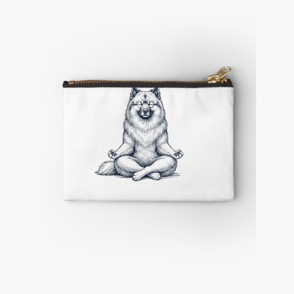 Item preview, Vintage Keeshond Yoga Lotus Meditation Dog Lover designed and sold by DoodleTortle.
