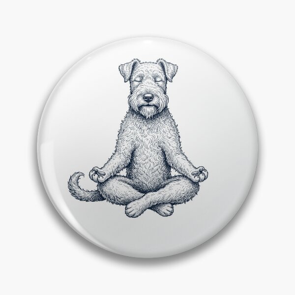 Item preview, Vintage Kerry Blue Terrier Yoga Lotus Meditation Dog Lover designed and sold by DoodleTortle.