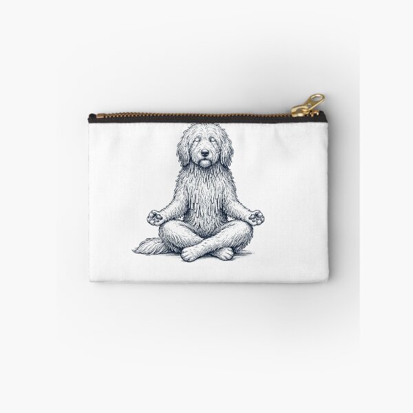 Item preview, Vintage Komondor Yoga Lotus Meditation Dog Lover designed and sold by DoodleTortle.