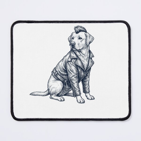 Item preview, Vintage Labrador Retriever Punk Mowhawk Dog Mom Dad designed and sold by DoodleTortle.