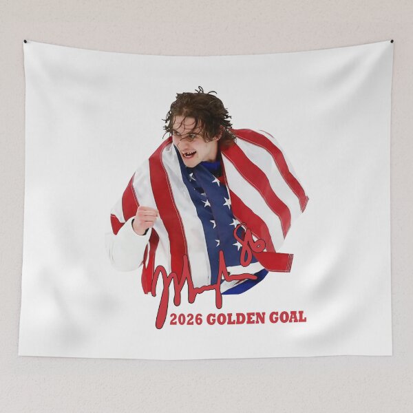 Item preview, Jack Hughes USA Hockey Golden Goal 2026 Hockey designed and sold by BachulAlam.