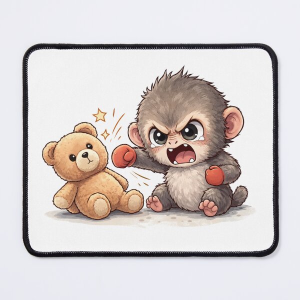 Item preview, Angry Baby Monkey Punch Art designed and sold by Maison Titania.