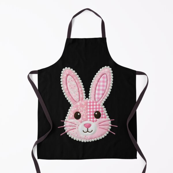 Item preview, Kids Easter Pink Patchwork Bunny Face designed and sold by KroghDs.