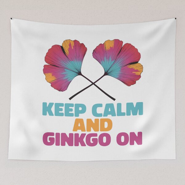 Item preview, KEEP CALM AND GINKGO ON Colorful Ginkgo Leaves designed and sold by Carl's Clothing.