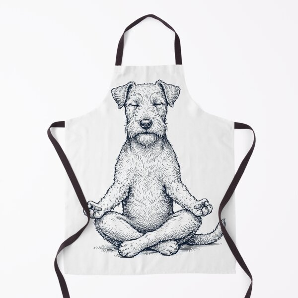 Item preview, Vintage Lakeland Terrier Yoga Lotus Meditation Dog Lover designed and sold by DoodleTortle.
