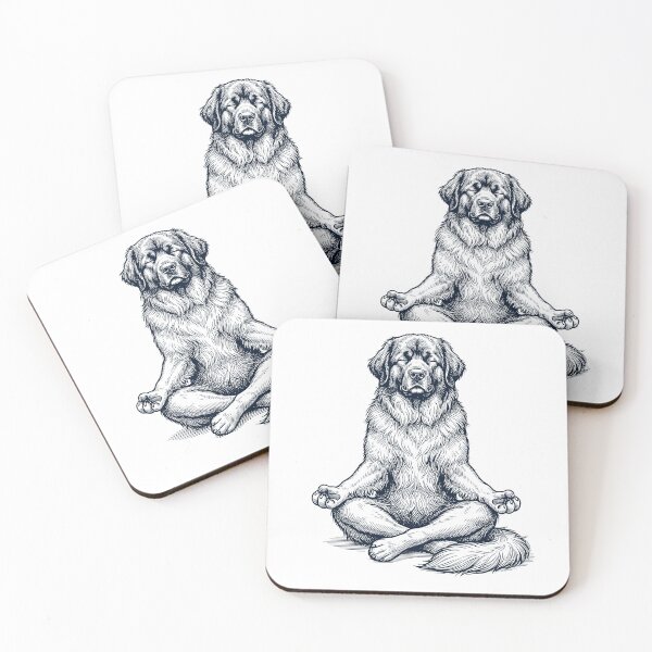Item preview, Vintage Leonberger Yoga Lotus Meditation Dog Lover designed and sold by DoodleTortle.