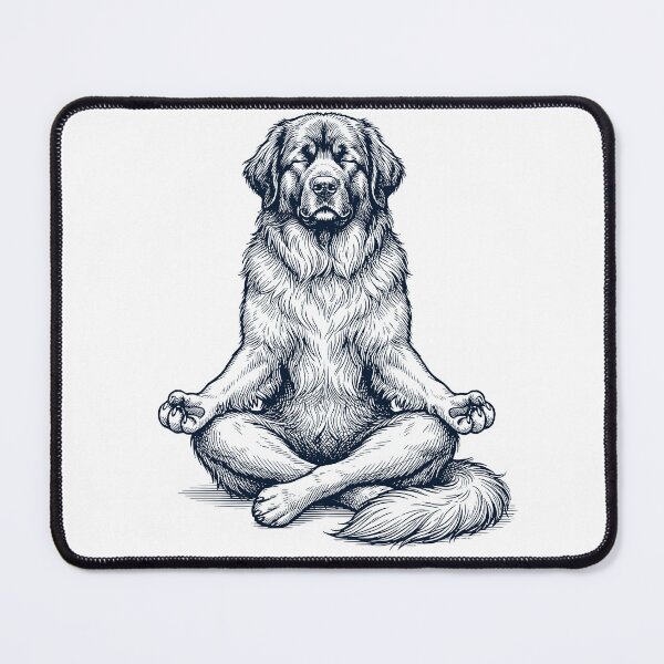 Item preview, Vintage Leonberger Yoga Lotus Meditation Dog Lover designed and sold by DoodleTortle.