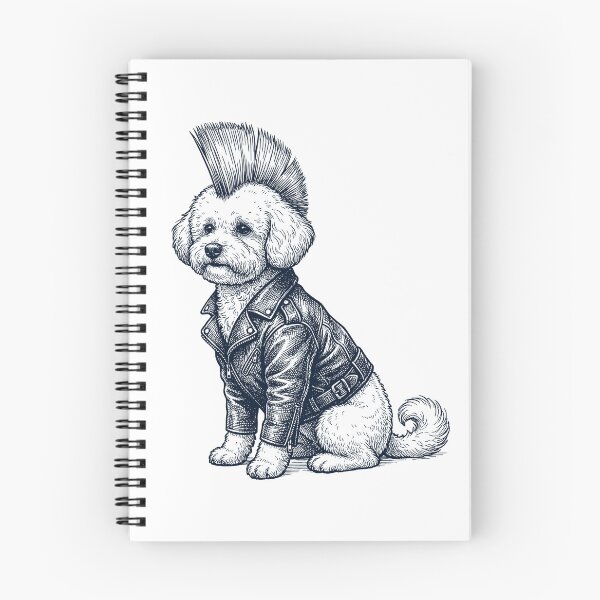 Item preview, Vintage Maltese Punk Mowhawk Dog Mom Dad designed and sold by DoodleTortle.